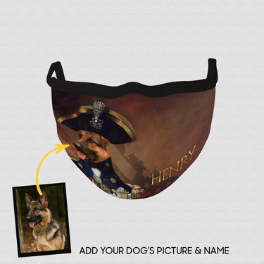 Personalized Dog Gift Idea - Royal Dog's Portrait 56 For Dog Lovers - Cloth Mask